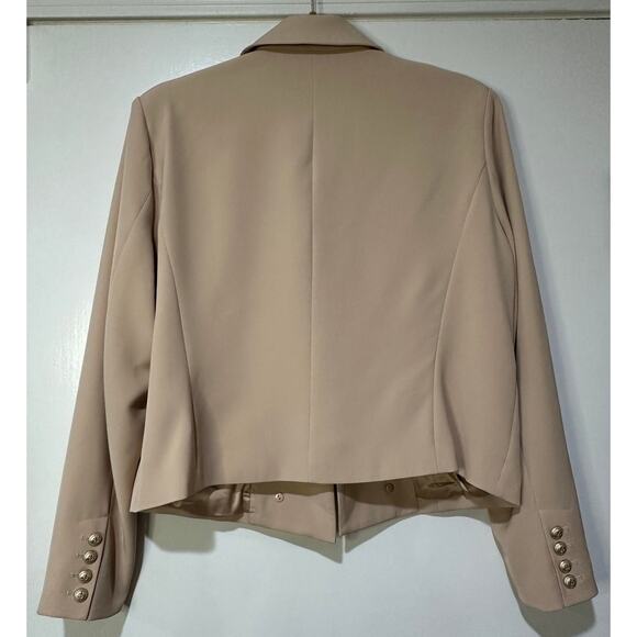 Generation Love Penn Crepe Cropped Blazer Latte Size XXL NWT - Picture 8 of 13